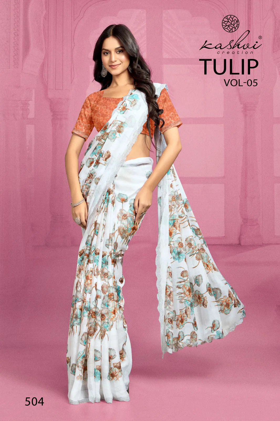 Tulip Vol 5 By Kashvi Rimzim Printed Daily Wear Sarees Orders In India